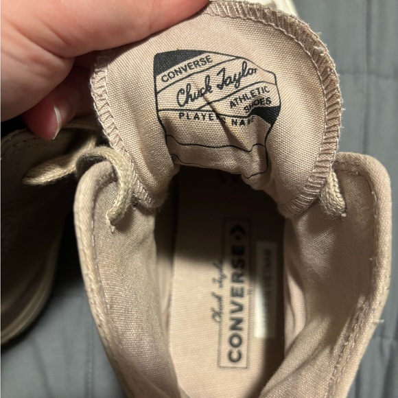 CONVERSE CHUCK TAYLOR High-Top Stone Leather 70 Hi Sneakers Women’s Size 5.5 - Picture 5 of 9